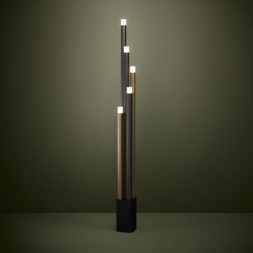 Eglo - Lampadaire à intensité variable 5xLED/3,7W/230V 3000K anthracite/doré