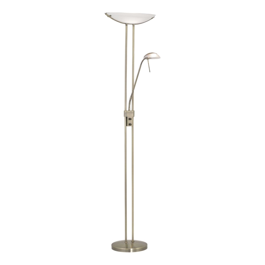 EGLO - Lampadaire à intensité variable BAYA 1xR7s/230W + 1xG9/33W bronze