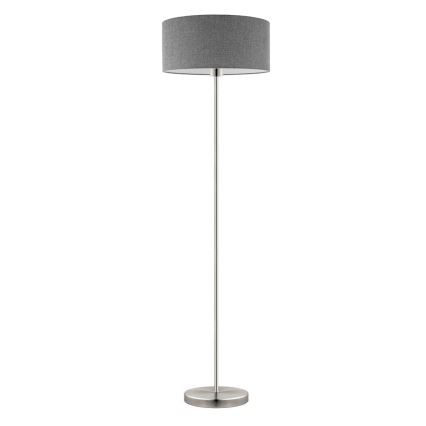 Eglo - Lampadaire LED TUNJA 1xE27/60W/230V chrome mat/gris