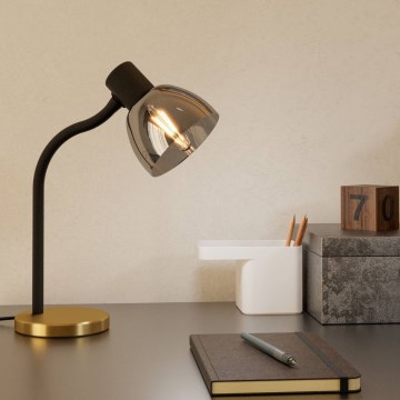 Eglo - Lampe de table 1xE14/25W/230V doré/noir