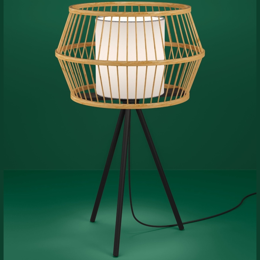 Eglo - Lampe de table 1xE27/40W/230V bambou