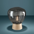 Eglo - Lampe de table 1xE27/40W/230V fumé