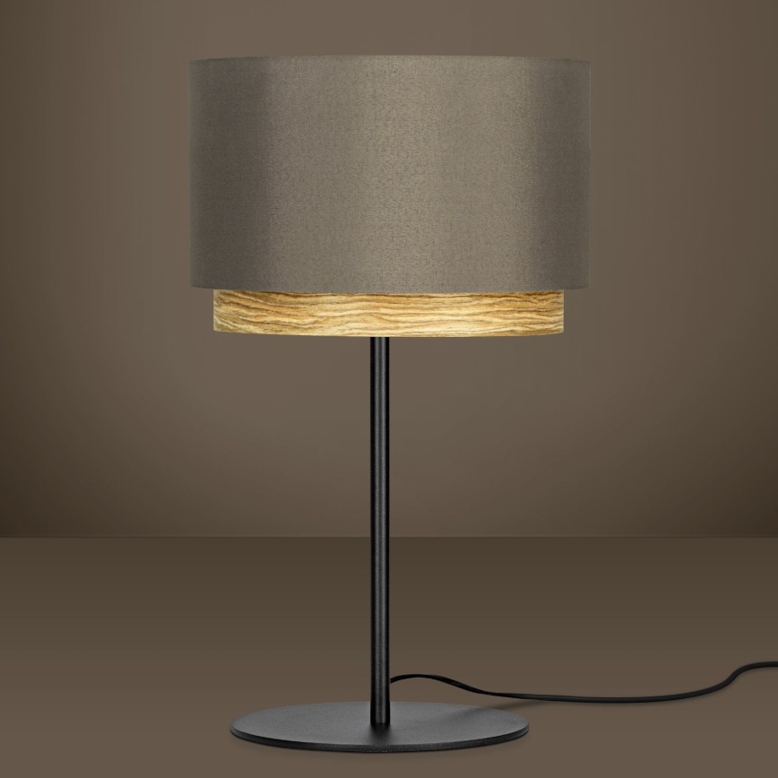Eglo - Lampe de table 1xE27/40W/230V marron