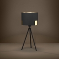 Eglo - Lampe de table 1xE27/40W/230V noir/doré