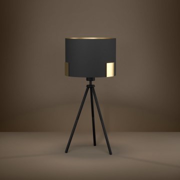 Eglo - Lampe de table 1xE27/40W/230V noir/doré