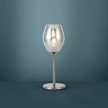 Eglo - Lampe de table 1xE27/60W/230V noir/fumé