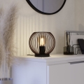 Eglo - Lampe de table 1xE27/60W/230V noire