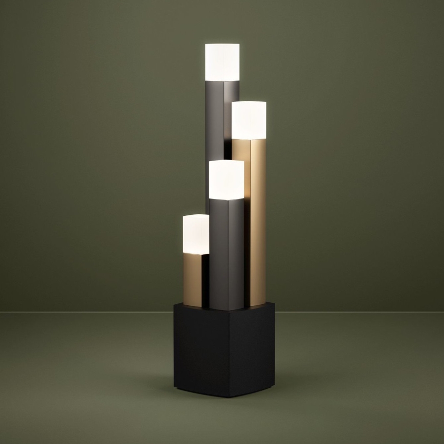 Eglo - Lampe de table à intensité variable 4xLED/3,7W/230V 3000K anthracite/doré