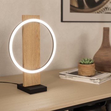 Eglo - Lampe de table LED/12W/230V 3000K beige/noir