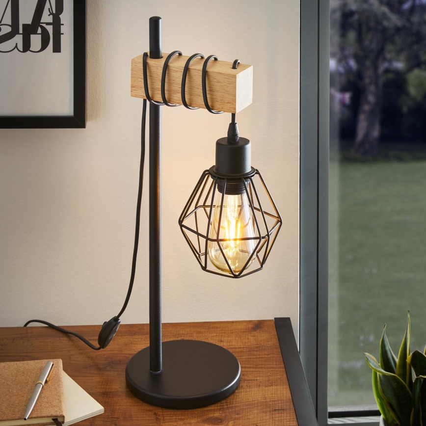 Eglo - Lampe de table TOWNSHEND 1xE27/60W/230V