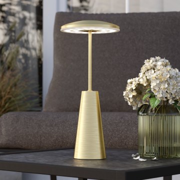 Eglo - Lampe d'extérieur tactile à intensité variable LED/2,8W/5V 2400K/3000K/4000K 5200 mAh IP54 doré