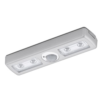 Eglo - Lampe d'orientation LED avec détecteur 4xLED/3xAAA