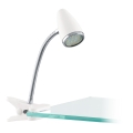 Eglo - Lampe LED à pince 1xGU10/2,8W/230V blanche/chrome brillant