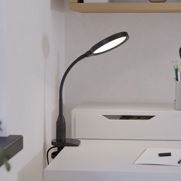 Eglo - Lampe LED flexible à pince dimmable LED/5,5W/230V 2700/4000/6500K noire