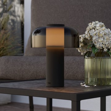 Eglo - Lampe tactile d'extérieur à intensité variable LED/2,25W/5V 2400-4000K 5200 mAh IP44 noir