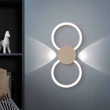 Eglo - LED Applique murale LED/20W/230V + LED/0,91W beige