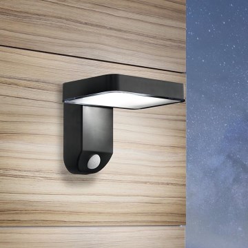 Eglo - LED Lampe Solaire Murale avec Détecteur LED/4,5W/3,7V 2200 mAh IP44