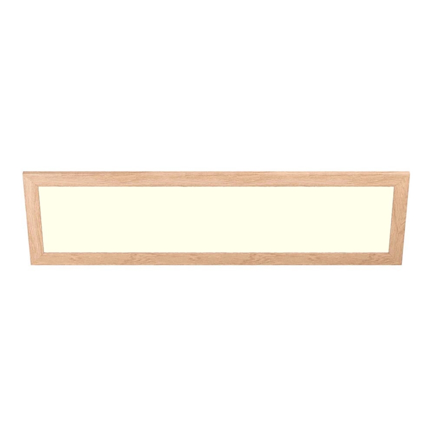 Eglo - Panneau LED RGBW dimmable en applique SALOBRENA-C WOOD LED/34W/230V 2700-6500K 34x124 cm marron + télécommande