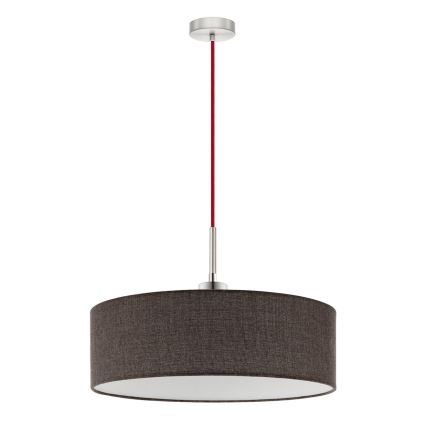 Eglo - LED  Suspension sur câble TUNJA 1xE27/60W/230V marron