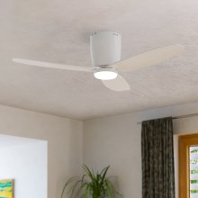 Eglo - LED Ventilateur de plafond LED/15W/230V + télécommande