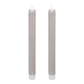 Eglo - LOT 2x Bougie LED/1xAAA 24,5 cm gris