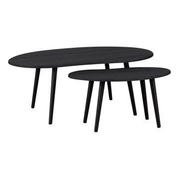Eglo - LOT 2x Table d'appoint noir