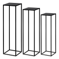 Eglo - LOT 3x Jardinière noir