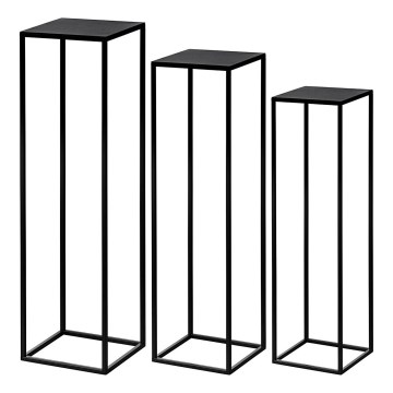 Eglo - LOT 3x Jardinière noir