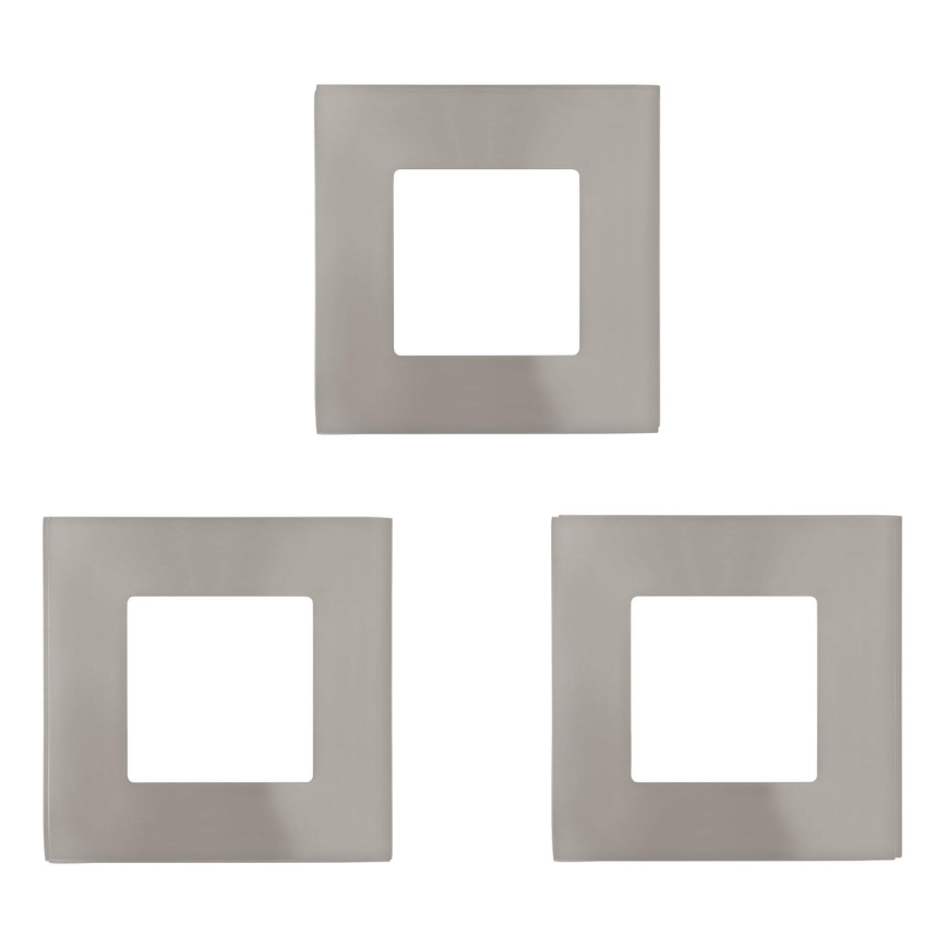 Eglo - LOT 3x LED Spot encastrable FUEVA 1xLED/2,7W/230V