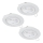 Eglo - LOT 3x Spot encastrable 1xGU10/4W/230V blanc