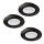 Eglo - LOT 3x Spot encastrable 1xGU10/4W/230V noir