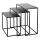 Eglo - LOT 3x Table d'appoint noir