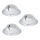 Eglo - Lot de 3 plafonniers encastrés LED PINEDA LED/6W/230V