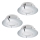 Eglo - Lot de 3 spots encastrés à LED PINEDA LED/4,9W/230V