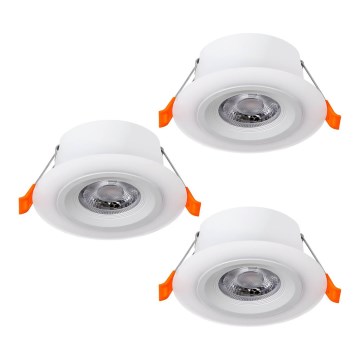 Eglo - Lot de 3 spots encastrés LED/4,8W/230V blancs