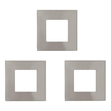 Eglo - Lot de 3 spots encastrés LED FUEVA LED/2,7W/230V 8,5x8,5 cm