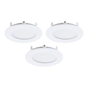 Eglo - Lot de 3 spots encastrés LED FUEVA-RW, 1xLED/2,8W/230V, Ø 8,5 cm