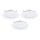 Eglo - Lot de 3 spots encastrés LED FUEVA-RW, 1xLED/2,8W/230V, Ø 8,5 cm