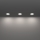 Eglo - Lot de 3 spots encastrés LED pour salle de bains, LED/4,9W/230V, 2700/4000/6500K, Ø 8,8 cm, IP65, blanc