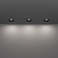 Eglo - LOT DE 3 spots encastrés LED pour salle de bains LED/4,9W/230V 2700/4000/6500K Ø 8,8 cm IP65 noir
