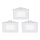 Eglo - Lot de 3 spots LED encastrés FUEVA 1 1xLED/2,7W/230V 8,5x8,5 cm