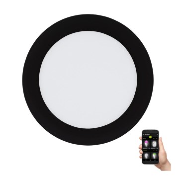 Spot à encastrer connecté Zigbee bluetooth Fueva, D12 blanc/couleurs, rond  acier