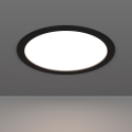 Eglo - Luminaire encastré LED, 18,5 W, 230 V, 2700/4000/6500 K, Ø 21,6 cm, noir
