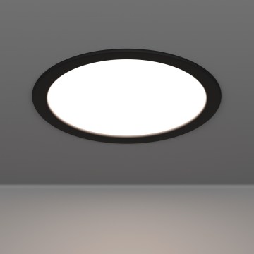 Eglo - Luminaire encastré LED, 18,5 W, 230 V, 2700/4000/6500 K, Ø 21,6 cm, noir