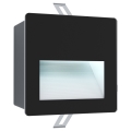 Eglo - Luminaire encastré LED extérieur LED/3,7W/230V IP65 noir