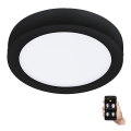 Eglo - Luminaire LED dimmable pour salle de bains, 16,5 W, 230 V, IP44, ZigBee, Ø 21 cm