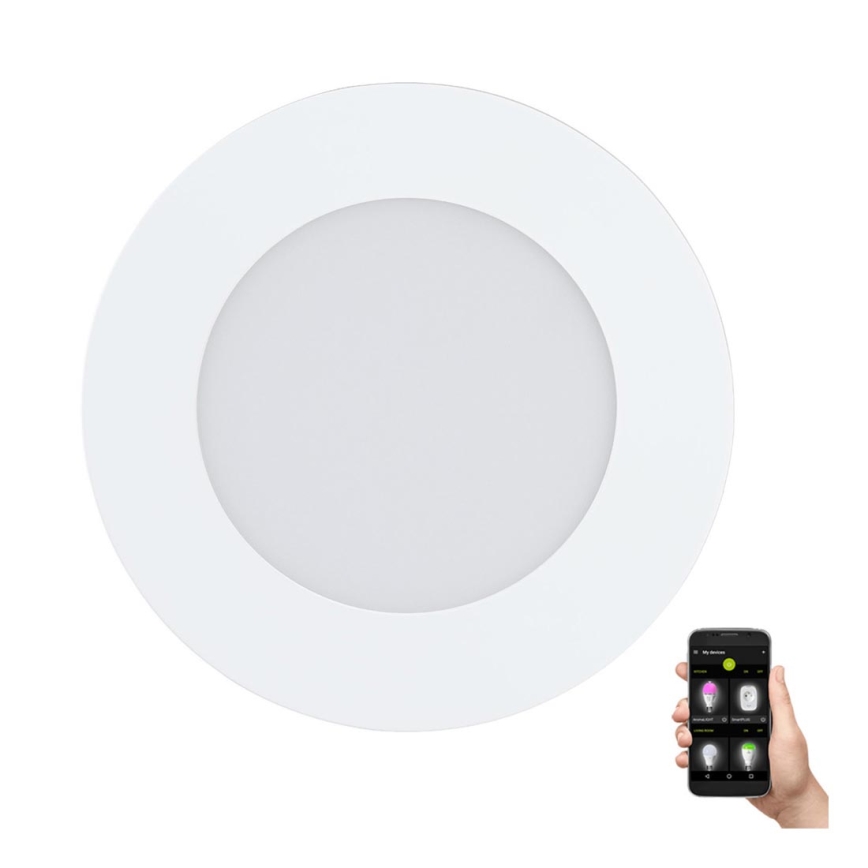 Eglo - Luminaire LED dimmable pour salle de bains 5,4 W/230 V, IP44, ZigBee, diam. 11,7 cm
