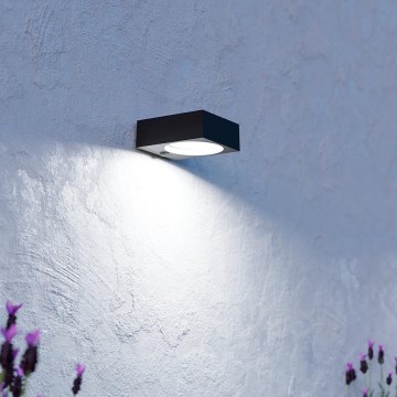 Eglo - Luminaire solaire LED avec capteur LED/6,5 W/3,7 V 2000 mAh noir