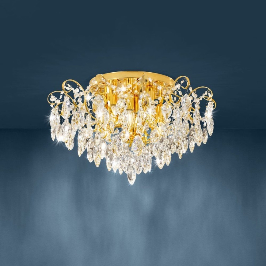 Eglo - Lustre 6xE14/25W/230V doré