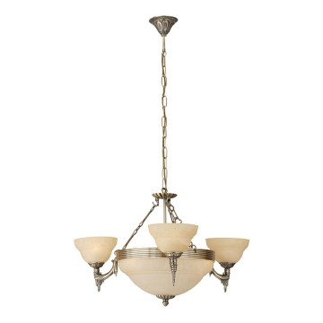 Eglo - Lustre 6xE14/60W/230V Verre albâtre